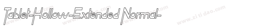 Tablet-Hollow-Extended Normal字体转换